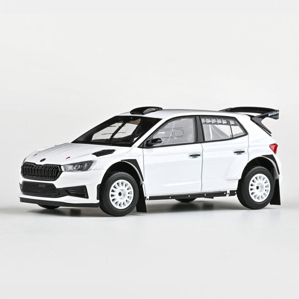 Škoda Fabia IV RS Rally2 (2022), gravel wheels (1:43) - white