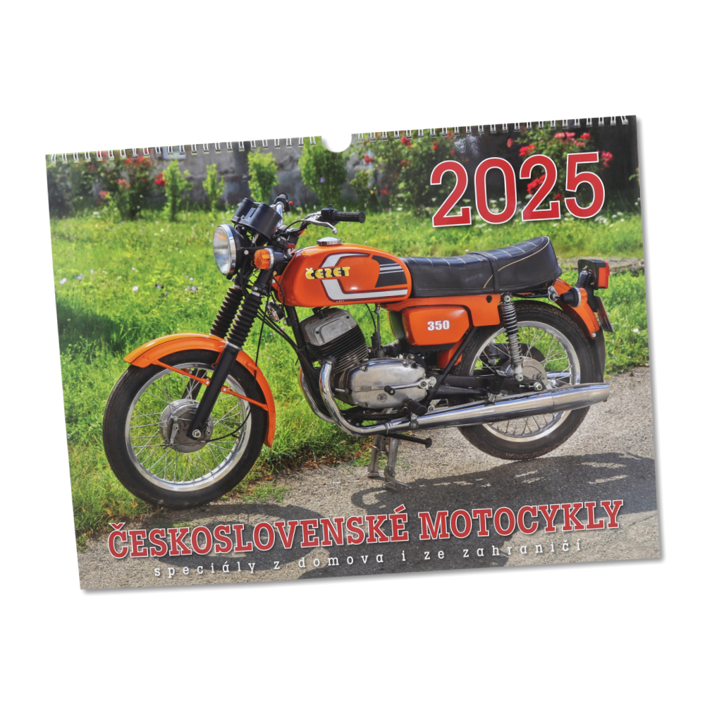 Calendar 2025 CZECHOSLOVAK MOTORCYCLES - specials from home and abroad