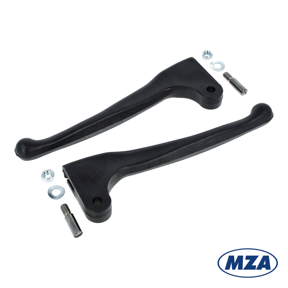 Levers of handlebar (L+R), PLASTIC, set, type 1 (MZA) - Simson