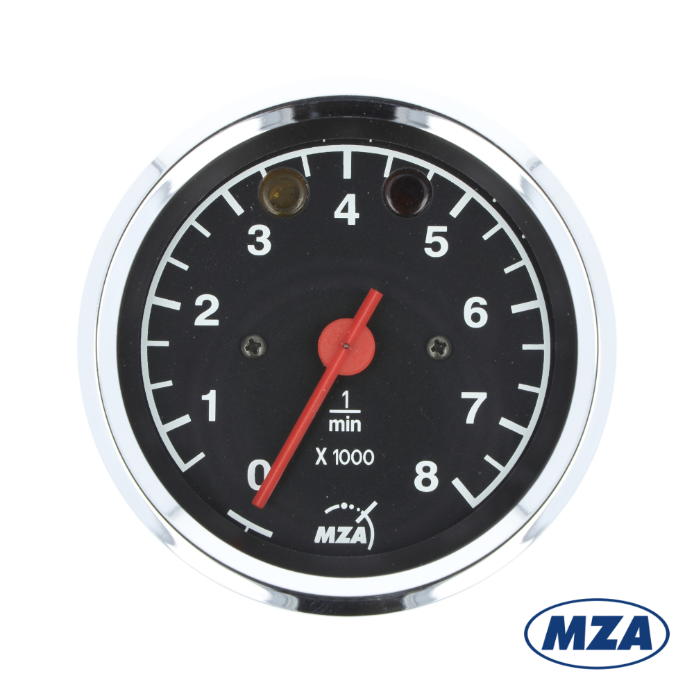 Rev-counter (8000 rpm), CHROME FRAME (MZA) - MZ ETZ