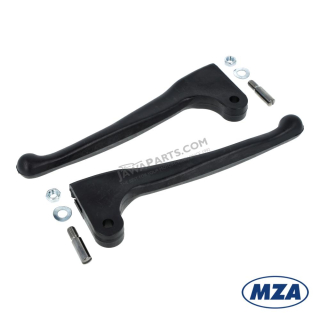 Levers of handlebar (L+R), PLASTIC, set, type 1 (MZA) - Simson