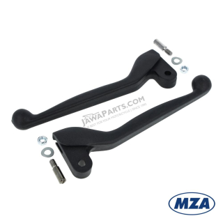 Levers of handlebar (L+R), PLASTIC, set, type 2 (MZA) - Simson